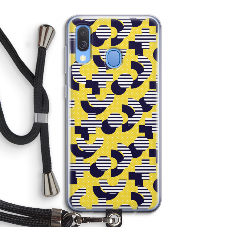 8-bit N°3: Samsung Galaxy A40 Transparant Hoesje met koord
