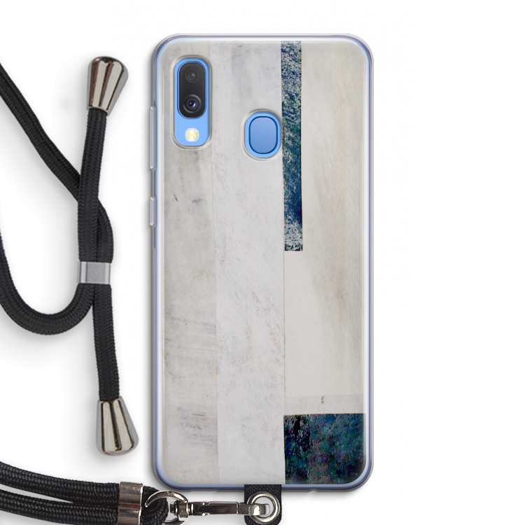 Meet you there: Samsung Galaxy A40 Transparant Hoesje met koord
