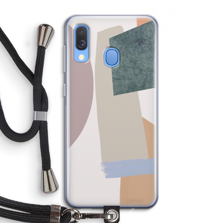 Lindo: Samsung Galaxy A40 Transparant Hoesje met koord