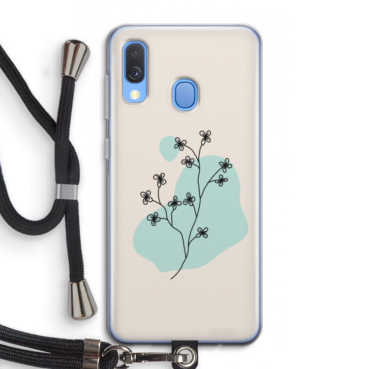 Love your petals: Samsung Galaxy A40 Transparant Hoesje met koord