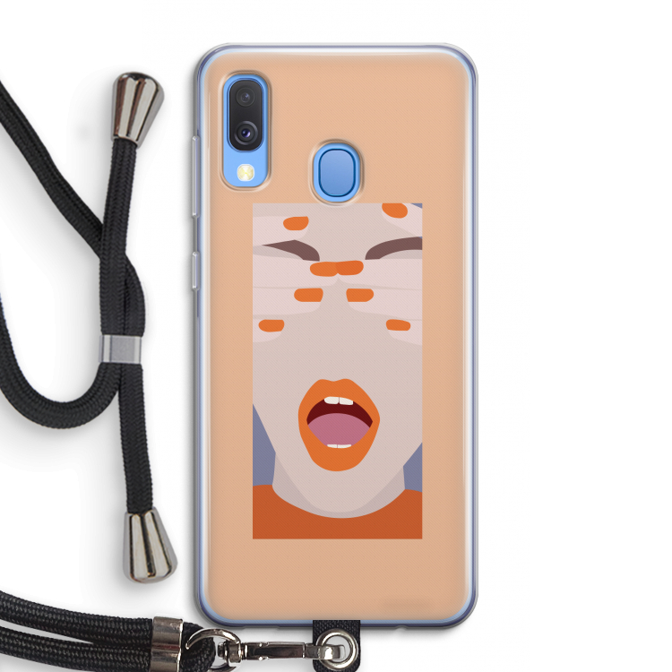 Surprise: Samsung Galaxy A40 Transparant Hoesje met koord