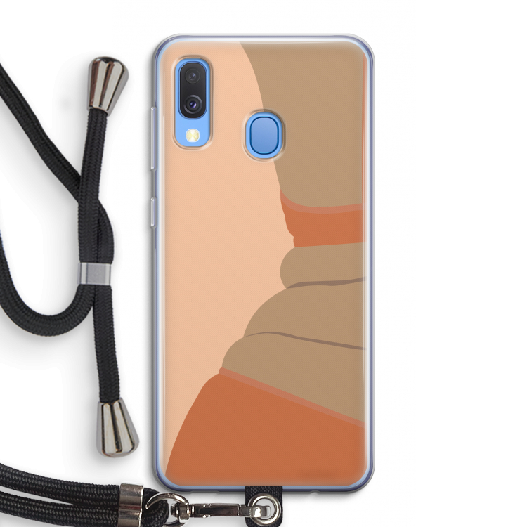 Bikini: Samsung Galaxy A40 Transparant Hoesje met koord