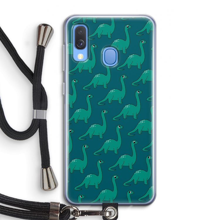 Diplodocus: Samsung Galaxy A40 Transparant Hoesje met koord