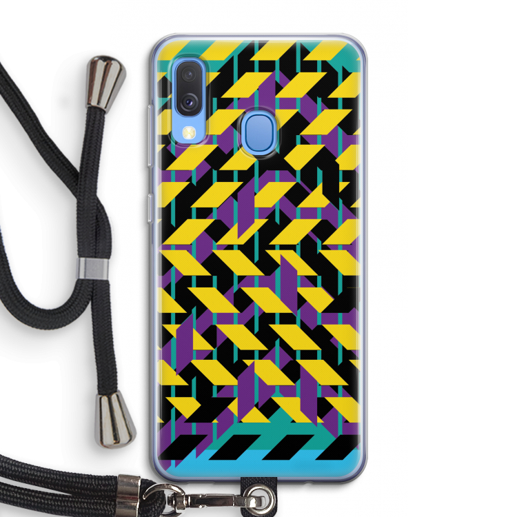 Skew Bee 3: Samsung Galaxy A40 Transparant Hoesje met koord