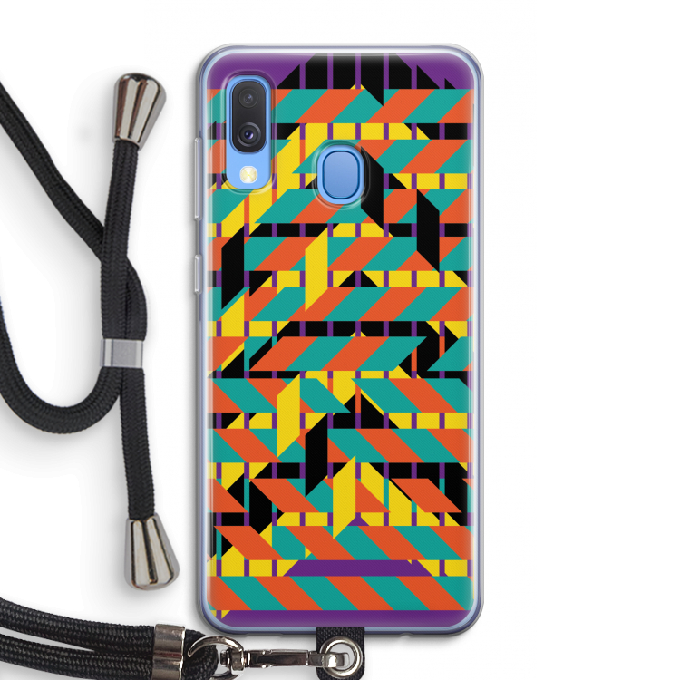Skew Bee 2: Samsung Galaxy A40 Transparant Hoesje met koord