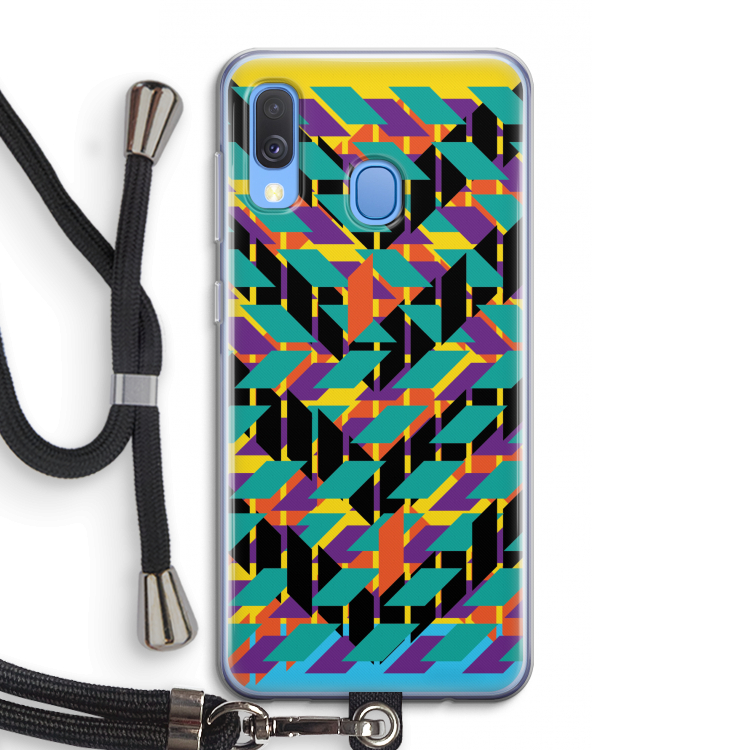 Skew Bee 1: Samsung Galaxy A40 Transparant Hoesje met koord