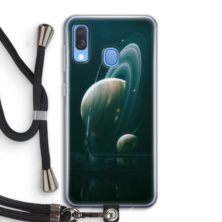 Mercurius: Samsung Galaxy A40 Transparant Hoesje met koord