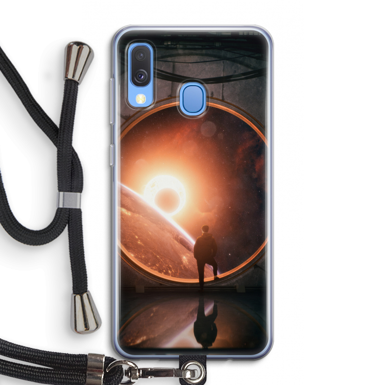 Ephemeral: Samsung Galaxy A40 Transparant Hoesje met koord
