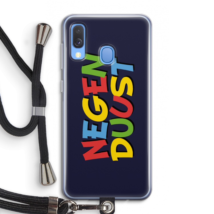 90's One: Samsung Galaxy A40 Transparant Hoesje met koord