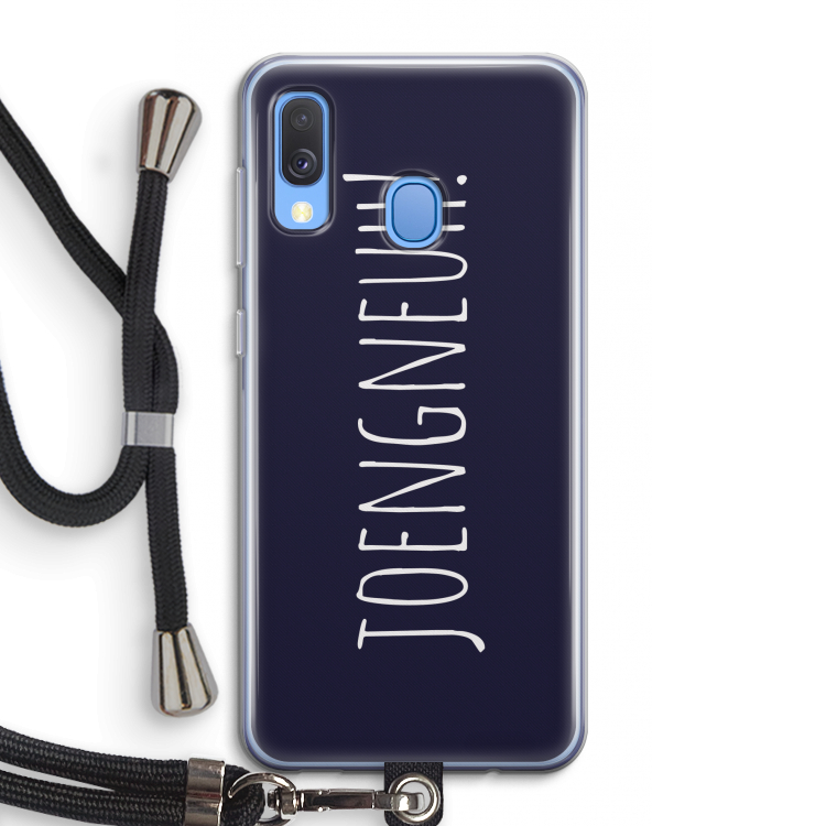 Joengneuh!: Samsung Galaxy A40 Transparant Hoesje met koord