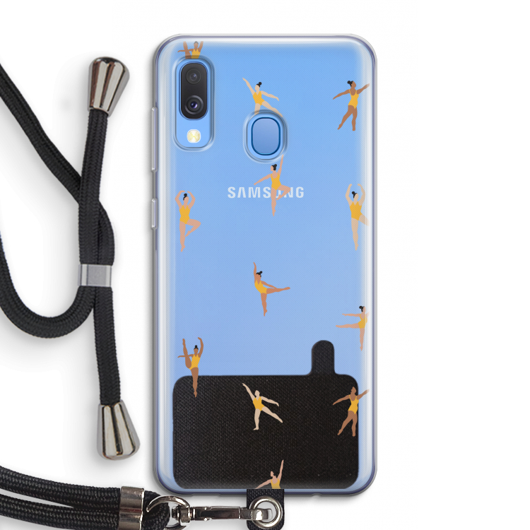 Dans #2: Samsung Galaxy A40 Transparant Hoesje met koord