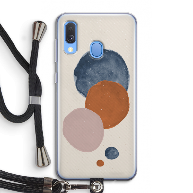 Geo #4: Samsung Galaxy A40 Transparant Hoesje met koord
