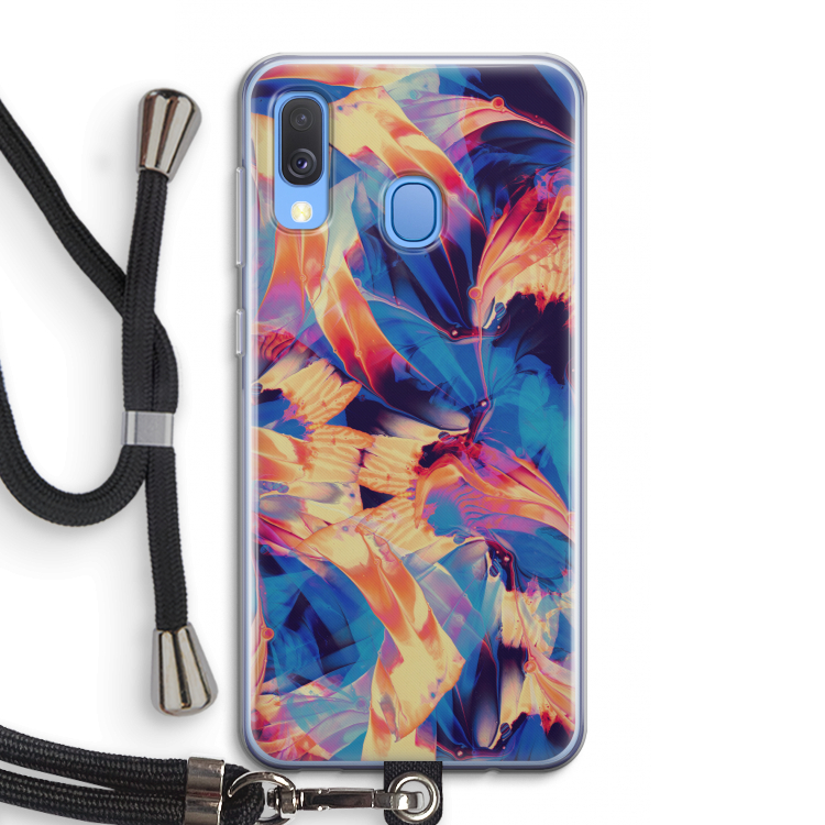 Tuesday Night: Samsung Galaxy A40 Transparant Hoesje met koord