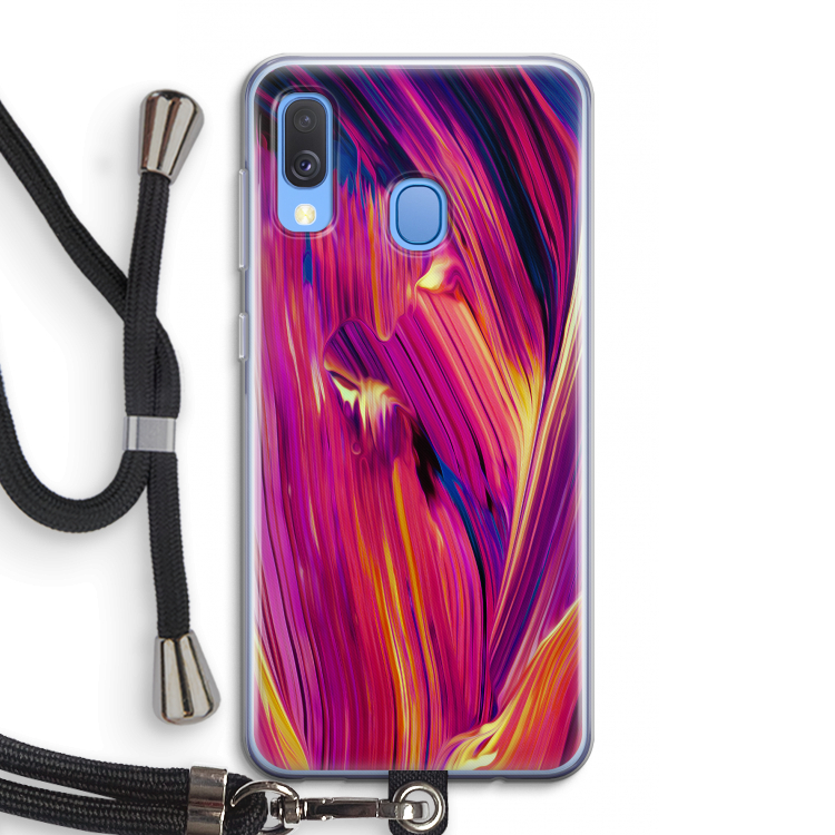 Phoenix: Samsung Galaxy A40 Transparant Hoesje met koord