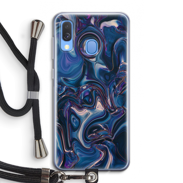 Mirrored Mirage: Samsung Galaxy A40 Transparant Hoesje met koord