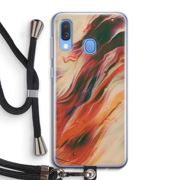 Forgotten Lands: Samsung Galaxy A40 Transparant Hoesje met koord
