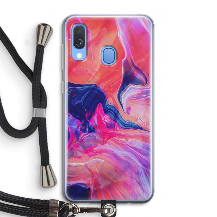 Earth And Ocean: Samsung Galaxy A40 Transparant Hoesje met koord