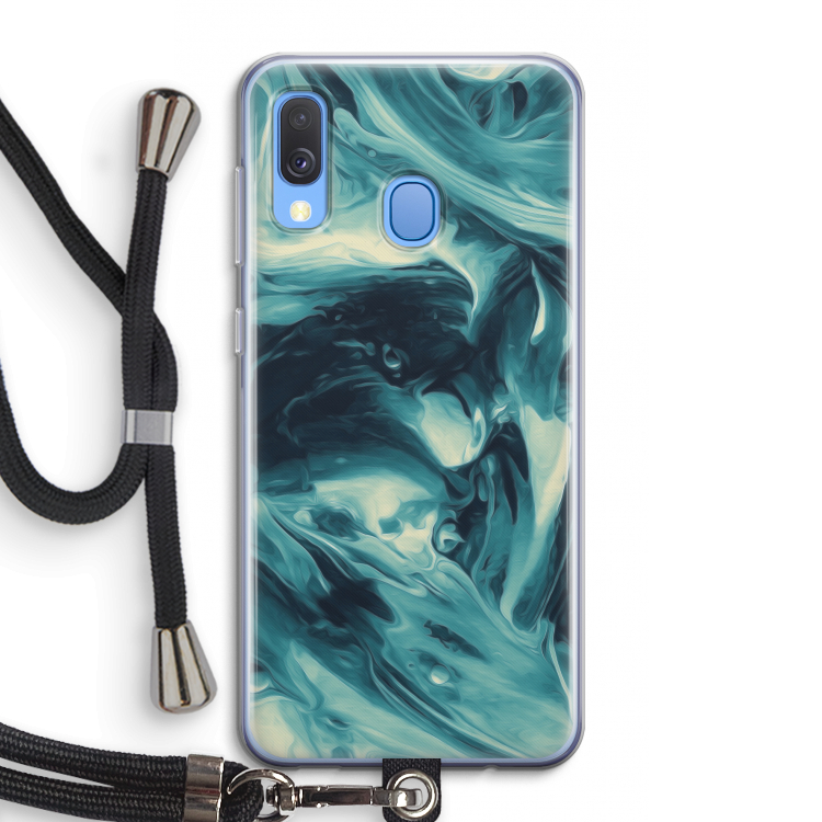 Dreaming About Whales: Samsung Galaxy A40 Transparant Hoesje met koord