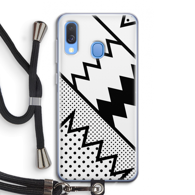 Pop Art #5: Samsung Galaxy A40 Transparant Hoesje met koord