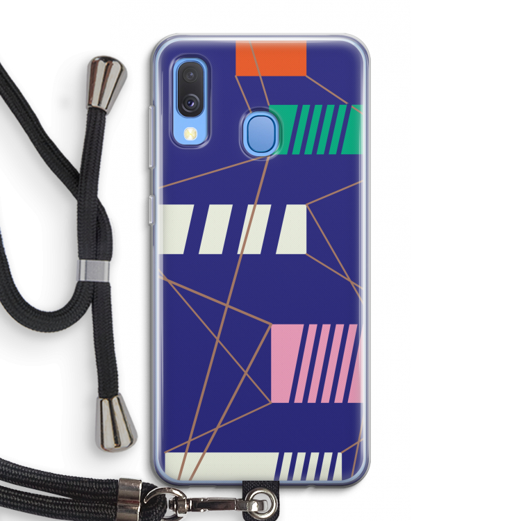 Gestalte 5: Samsung Galaxy A40 Transparant Hoesje met koord