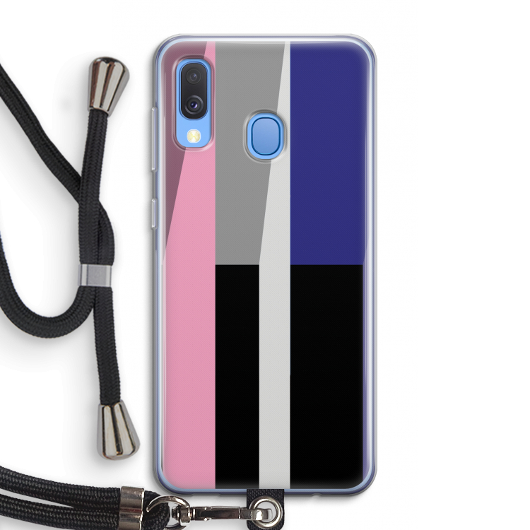 Gestalte 4: Samsung Galaxy A40 Transparant Hoesje met koord