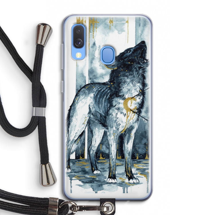 Bleeding Soul: Samsung Galaxy A40 Transparant Hoesje met koord