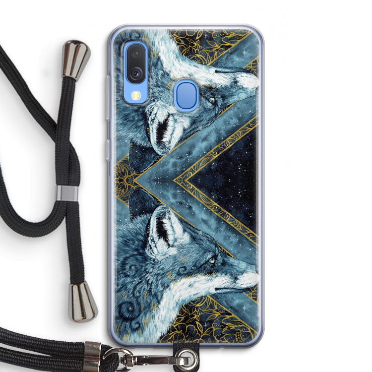 Golden Fox: Samsung Galaxy A40 Transparant Hoesje met koord