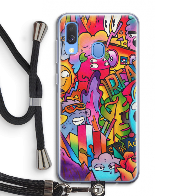Dreams: Samsung Galaxy A40 Transparant Hoesje met koord