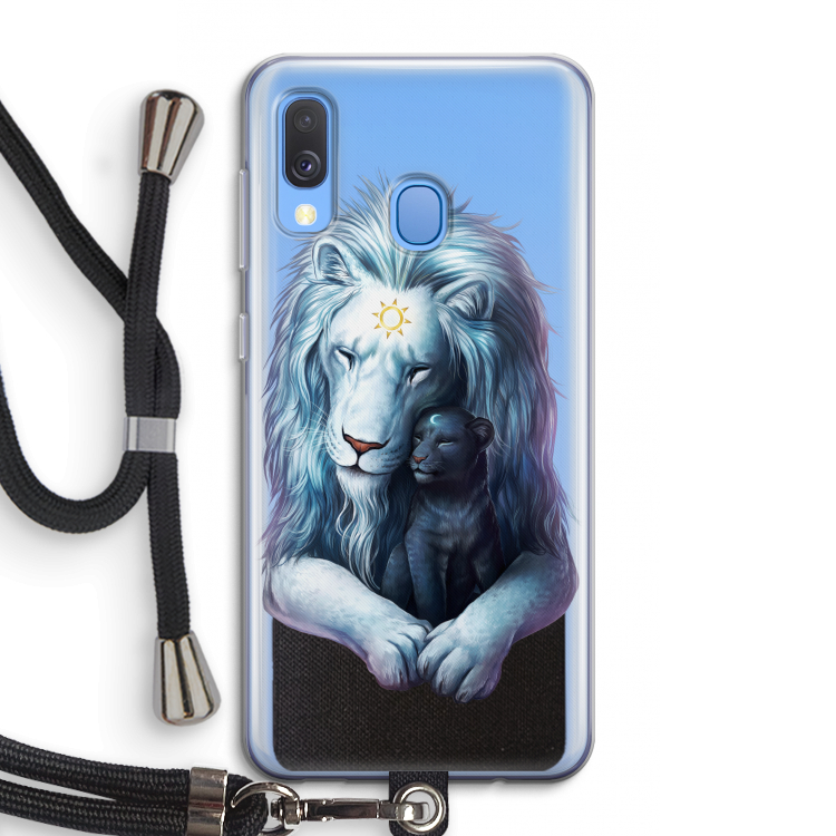 Child Of Light: Samsung Galaxy A40 Transparant Hoesje met koord