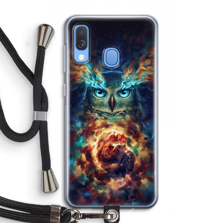 Aurowla: Samsung Galaxy A40 Transparant Hoesje met koord