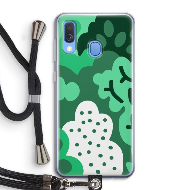 Bushes: Samsung Galaxy A40 Transparant Hoesje met koord