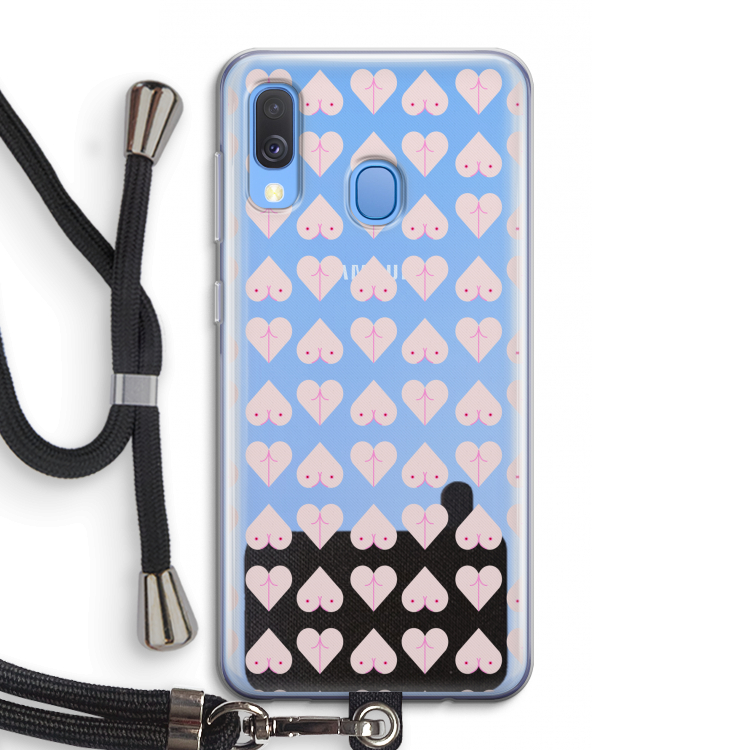 Ass 'n Titties: Samsung Galaxy A40 Transparant Hoesje met koord