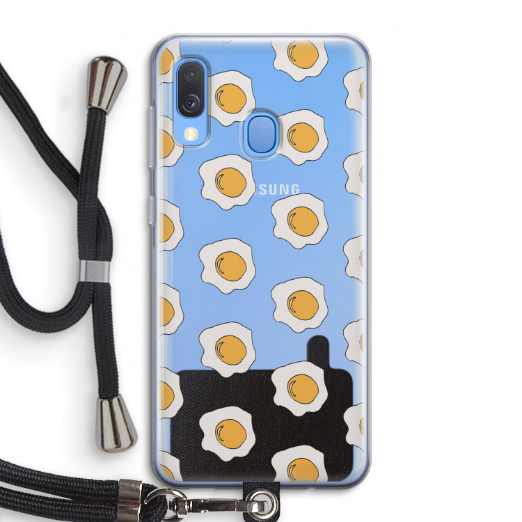 Bacon to my eggs #1: Samsung Galaxy A40 Transparant Hoesje met koord