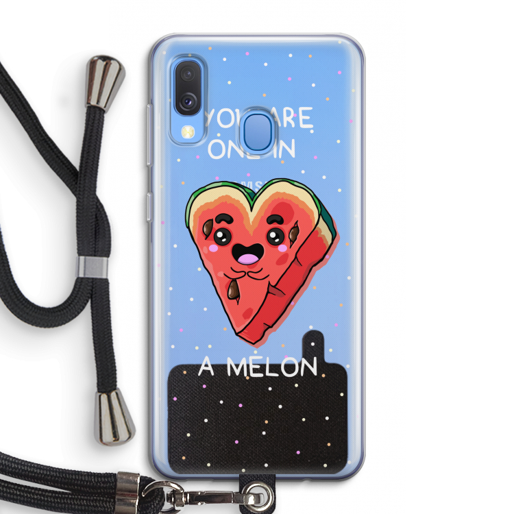 One In A Melon: Samsung Galaxy A40 Transparant Hoesje met koord