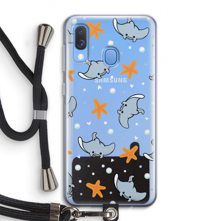 Manta: Samsung Galaxy A40 Transparant Hoesje met koord