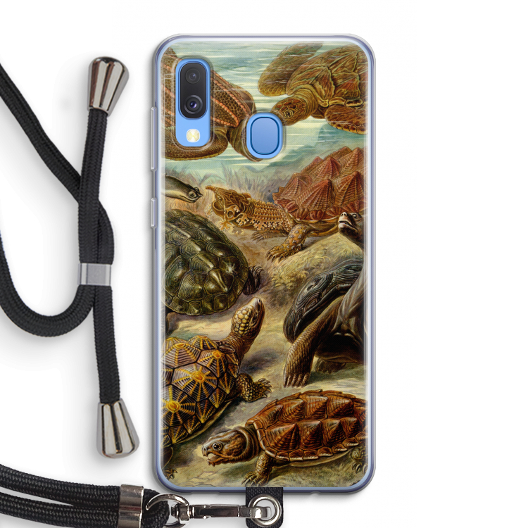 Haeckel Chelonia: Samsung Galaxy A40 Transparant Hoesje met koord