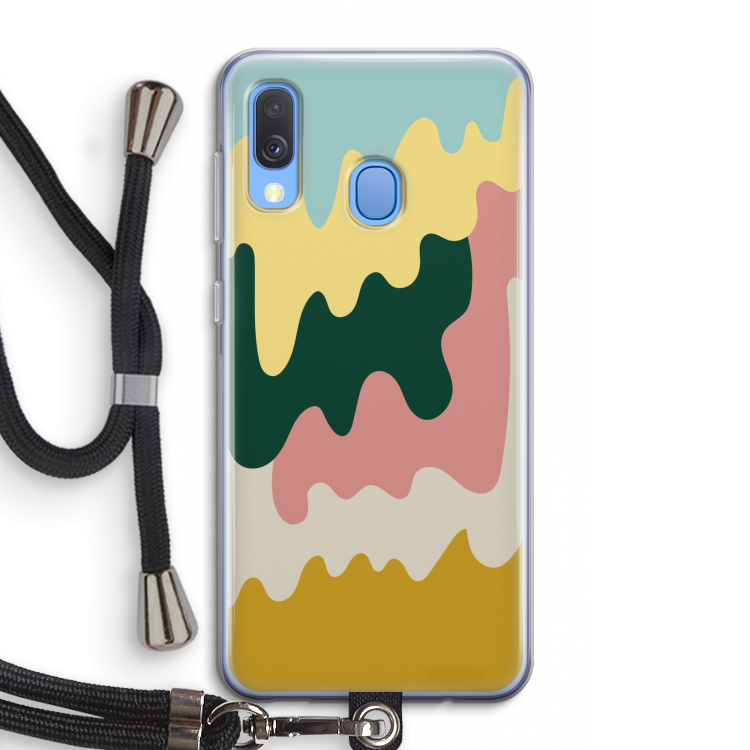 Baar B: Samsung Galaxy A40 Transparant Hoesje met koord