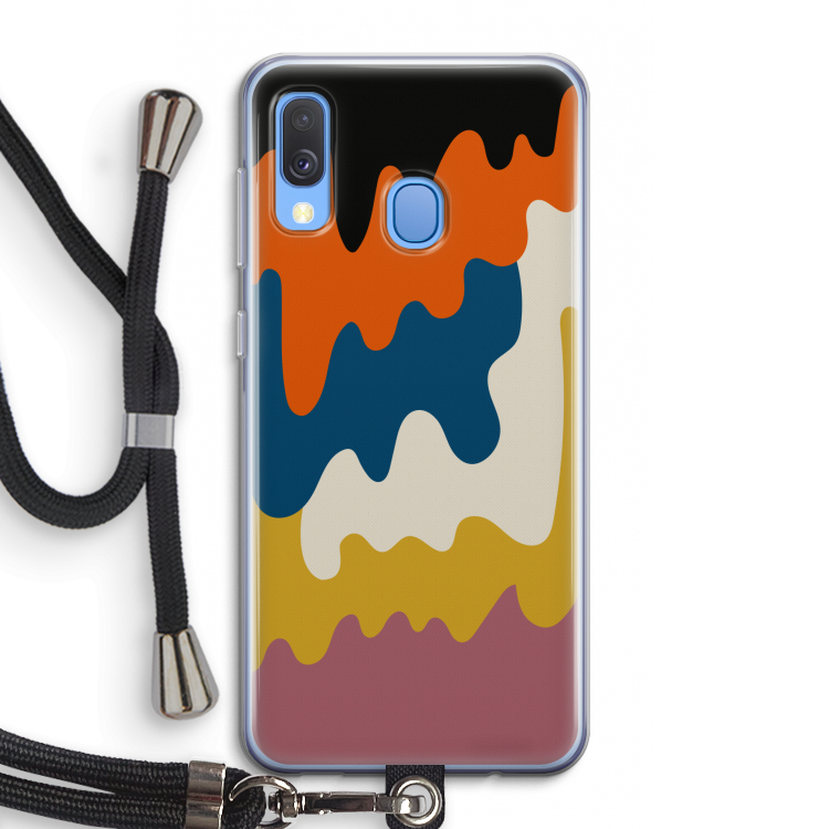 Baar A: Samsung Galaxy A40 Transparant Hoesje met koord