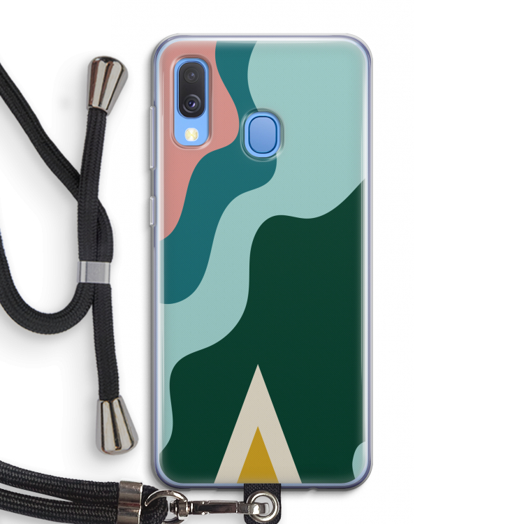 Noor B: Samsung Galaxy A40 Transparant Hoesje met koord
