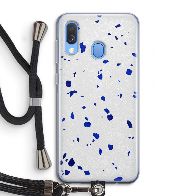 Terrazzo N°5: Samsung Galaxy A40 Transparant Hoesje met koord