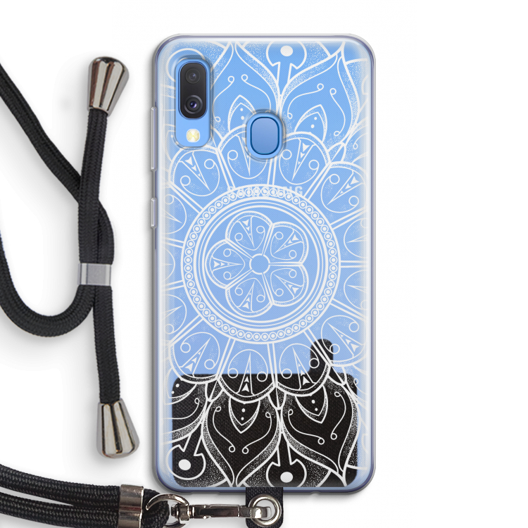 Roses Are Red: Samsung Galaxy A40 Transparant Hoesje met koord