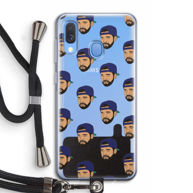 Drake Away: Samsung Galaxy A40 Transparant Hoesje met koord