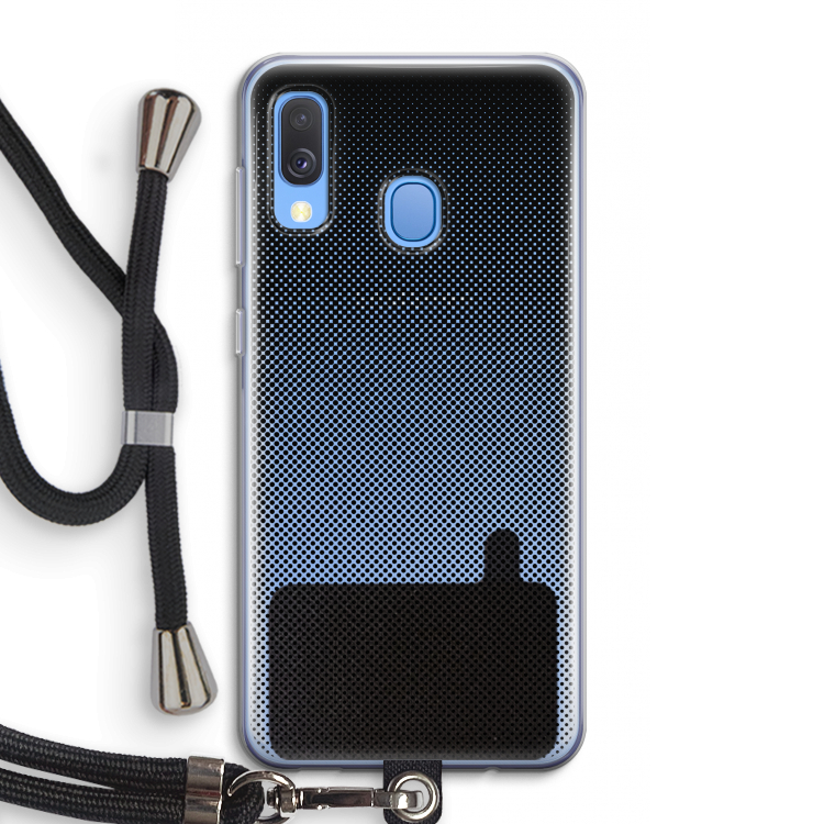 Musketon Halftone: Samsung Galaxy A40 Transparant Hoesje met koord