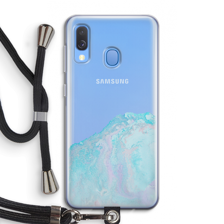 Fantasie pastel: Samsung Galaxy A40 Transparant Hoesje met koord