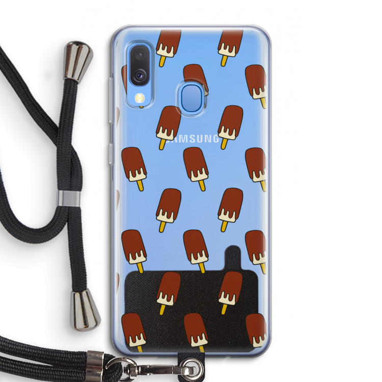 Yummy: Samsung Galaxy A40 Transparant Hoesje met koord