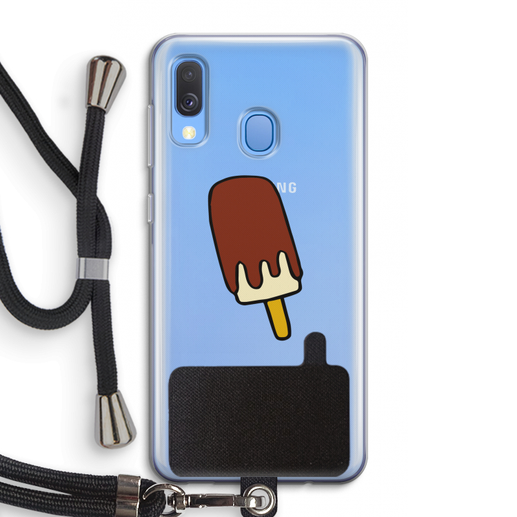 Frisco: Samsung Galaxy A40 Transparant Hoesje met koord