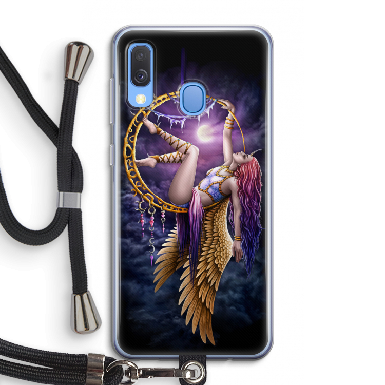 Aerial Angel: Samsung Galaxy A40 Transparant Hoesje met koord