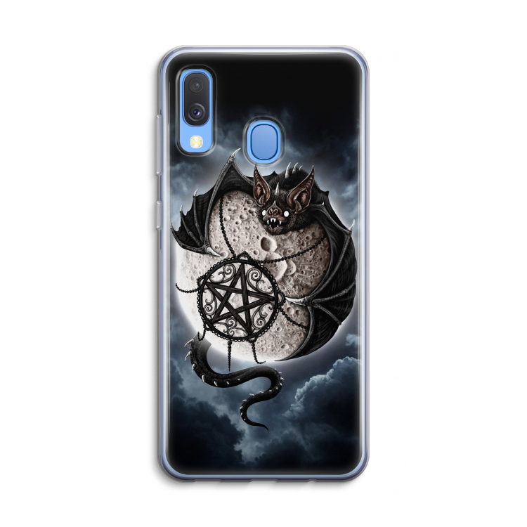 Volle maan: Samsung Galaxy A40 Transparant Hoesje