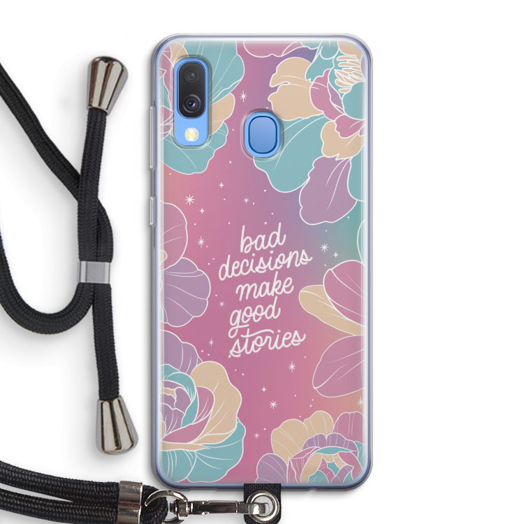 Good stories: Samsung Galaxy A40 Transparant Hoesje met koord