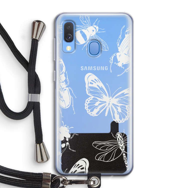 Tiny Bugs: Samsung Galaxy A40 Transparant Hoesje met koord